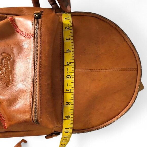 RARE Rawlings Red Label Genuine Leather Backpack Brown Red Stitch NEW main image 6
